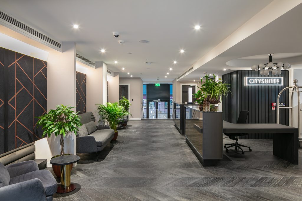City Suites II reception area